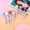 Decoración de pastel de bola de lentejuelas linda de 3 cm, creativa de fábrica, enchufe para pastel de bola de lentejuelas para postre de fiesta