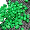 Granel de cuentas de jade Lulutong Ganqing 8 x 11 mm cuentas grandes tipo arroz cuentas de té cuentas sueltas accesorios para joyería de jade