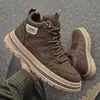 Botas de Trabajo Martin de Caña Alta con Suela Gruesa para Hombre, para Exteriores, Viajes Diarios, Suela Gruesa Antideslizante Resistente al Desgaste, Botines Casuales Retro