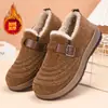 Zapatos Nuevos de Algodón de Invierno con Felpa Gruesa para Madres de Mediana Edad y Mayores, Cómodos, Cálidos, Botas de Nieve Retro, Botas de Algodón Antideslizantes, Modernos