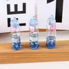 Garrafa de areia movediça luminosa pingente de flor eterna garrafa de deriva chaveiro diy brincos acessórios de brincos materiais decorativos