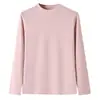 Camiseta Básica de Cachemir Proteico de 280G con Cuello Medio Alto para Mujer, Manga Larga, Térmica, Color Sólido, Corte Ajustado para Otoño e Invierno