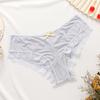Ropa interior para mujer sexy encaje cintura media tejido Ice Silk calzones suaves talla grande exportación comercio exterior fábrica mayoreo