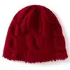 Turbante de Cachemira Otoño e Invierno Caliente Gorro de Punto Protección para las Orejas Moda Sombrero de Lana Nuevo Gorro de Punto Sombrero para Ciclismo al Aire Libre