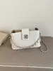 Bolso de Cadena de Rejilla de Diamantes de Gama Alta para Mujer 2026 Nuevo Bolso Cubo de Moda Diseño Elegante de Nicho Bolso de Hombro Único Cruzado
