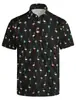 Camisas de Golf Divertidas para Hombre Camisa Polo Hawaiana Divertida Playa Hawaiana Camisa Polo de Verano