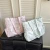 2025 Nueva Bolsa de Moda de Gran Capacidad para Verano Bolso Pequeño de Lona Fresca para Mujer Bolso Tote Casual Lindo para Hombro