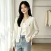 Nuevo Cárdigan de Punto con Botones Coloridos Bordados Ropa Exterior para Mujer Estilo Coreano Conjunto Top de Punto Dopamina Corazón Ropa Exterior