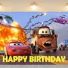 Novo Dropshipping Transfronteiriço Carros Quarto Infantil Decoração Desenho Animado Parede Festa Aniversário Tema Banner Bolo