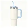 En Stock Vaso de Hielo Degradado de 40 oz Acero Inoxidable 304 Aislado al Vacío Vaso con Popote para Coche