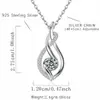 Estilo europeo y americano moderno, collar de moissanita de alta gama para mujer, joyería de plata de ley, diseño único, cadena para la clavícula, collar con colgante