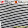 Punto de poliéster y algodón CVC en stock línea completa color porcelana helada audale algodón puro poliéster cáñamo gris algodón tela de canalé de bambú a rayas