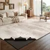 Tapete removível e lavável em estilo minimalista italiano para sala de estar, área grande, fácil de limpar, sem lavagem, tapete de cabeceira de quarto, fácil de limpar, antiderrapante