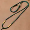 Cordão para Pingente de Jade Tecido à Mão, Corda para Pingente de Jade, Cordão para Pingente de Ágata e Cera de Abelha, Cordão para Colar de Jade Unissex