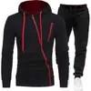 Nuevo Suéter para Hombre para Exterior Deportivo Casual con Cremallera Set