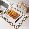 Tapete de Drenagem para Pia de Cozinha Cor Sólida Transfronteiriço Doméstico de Lama Diatomácea Absorvente de Água Secagem Rápida Tapete para Máquina de Café Tapete de Bar Isolado Antiescaldante