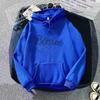 Sudadera con capucha transfronteriza para mujer, primavera, nuevo diseño, sentido, talla grande, holgada, con forro polar, estampado pequeño, ropa de talla grande