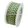 Cuerda Ruyi de Hilo de Algodón Color Mixto Enrollada a Mano Estilo Tibetano Juguete Colgante Trenzado Cordón Cuerda Colorida de Ocho Hilos Borla Hilo para DIY