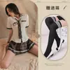 Lencería Sexy Atuendo de Estudiante Uniforme JK Falda a Cuadros Set de Juego de Rol Estilo Estudiante Ajustado Estilo Chica Linda