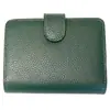 Cartera de Cuero Genuino Gran Capacidad con Bolsillo para Monedas Billetera con Cremallera Piel de Vaca para Dama Anti-Robo Rfid Cepillado Cartera Multifuncional