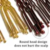 Clip en forma de U Más Vendido Transfronterizo de Amazon Pinza para Cabello Fijo de Novia Horquilla para Cabello Castaño Dorado Accesorios para el Cabello de Estilismo de Estudio