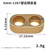 Hebilla ajustable de doble agujero de 5-10 mm, herraje para cordón de teléfono de aleación de zinc, tope de cordón, telescopio metálico de dos vías