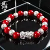 Pulseira de Contas Redondas Turquesa de Alta Qualidade, Círculo Único, Contas de Oração Vintage Estilo Chinês para Homens e Mulheres