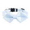 Suministro Transfronterizo Nuevo Collar para Gato a Rayas Rosas Collar para Gato con Lazo de Caballero con Campana Collar con Hebilla de Cabeza de Gato