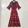Vestido de estilo étnico de verano, nuevo estilo, Yunnan, Lijiang, Xinjiang, Qinghai, Sanya, Tailandia, estilo étnico, vestido de playa turístico.
