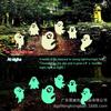Pratos de Pátio de Halloween Fantasma Luminoso Horror Gramado Pratos Decorativos Fantasma Luminoso ao Ar Livre