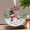 2026 Novidades Transfronteiriças Mais Vendidas Decorações de Natal para Casais Decorações de Árvore de Natal de Aniversário