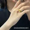 Anillo de diamantes turquesa de colza de diseño original Accesorios de moda de alta gama Accesorios Little Red Book Mismo estilo