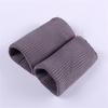 Invierno Algodón Puro Tejido Roscado Chaqueta Acolchada Cuello Falso Cubre Cuello Anti-Suciedad Unisex Cuello de Pelo Color Sólido Removible