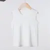Chaleco infantil de modal, camiseta sin mangas para niños, verano, seda helada, ropa interior para niños mayores, niñas y bebés.