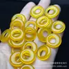 Amarelo Gelo Transparente 20mm Fivela da Paz Fivela Princesa Peças para Brincos Atacado DIY Pingentes de Joias de Jade Acessórios para Penteado Jade