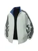 Directo de fábrica, chaqueta a rayas estilo americano para hombres y mujeres, nueva chaqueta reversible de primavera para parejas, ropa de primavera