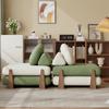 Sofá Multifuncional Estilo Crema Bloque de Tofu Sofá Perezoso Asiento Tatami Sofá Cama Individual Plegable Telescópico