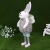 Adornos de Conejo de Pascua de Fieltro de Lana Hechos a Mano Accesorios Creativos para Fotografía Manualidades Adornos de Conejo de Pie Venta al por Mayor