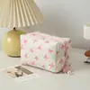 Nova Bolsa de Maquiagem com Laço Grande Capacidade Clutch Bolsa de Mão Necessaire Feminina Cosméticos Bolsa de Armazenamento para Batom