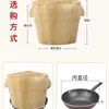 Cubo para Cocer Arroz al Vapor de Madera de Abeto para Uso Doméstico, Cubo Pequeño para Cocer al Vapor Comercial, Vaporera de Bambú para Arroz Pegajoso