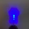 Cuadrado de perla de lámpara led 257 cabello blanco luz azul transparente diodo emisor de luz enchufable con luz indicadora de pata corta lateral