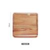 Plato de Madera Acacia Madera Sólida Bandeja Rectangular Disco Bandeja de Té Japonesa Plato de Hueso Plato de Postre Plato de Fruta Pastel Plato de Madera
