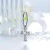 Nuevo Diseño de Nicho de Henson Jewelry Aro para Oreja Sin Costura de 0.8 mm de Diámetro Colgante de Cruz Joyería para Piercing