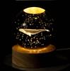Luz Noturna de Bola de Cristal Luminosa Conectada por USB Ornamento Presente Criativo Série Lua Galáxia Céu Estrelado Astronauta