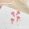 Joia de nail art com laço de pérola de dopamina, estilo novo, laço de creme fofo, fita de liga, broca de unha tridimensional