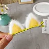 Pinza para el pelo de orejas de gato suave y linda pinza para flequillo peluda dulce y linda pinza de princesa para niñas regalo pequeño para niños en clase