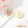 Selo de Carta Borboleta Série 2,5cm Latão Sólido Gravado Cabeça de Selo para Pintura a Fogo Caderno Cabeça de Cobre Cera para Presente