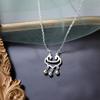 Pulseira de tornozelo Mori retro prata esterlina s925 trava Ruyi joias de prata estudante feminina venda online quente simples trava da longevidade