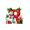 Novo Carro Pendurado Árvore de Natal Plana Transfronteiriça Feriado Carta de Natal 26 Pingente Decorativo Decoração de Boneco de Neve Acrílico
