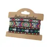 Set de 3 Piezas Venta Caliente Transfronteriza Cuerda de Mano Étnica Bohemia Retro Pulsera Tejida Colorida de Nepal Joyería